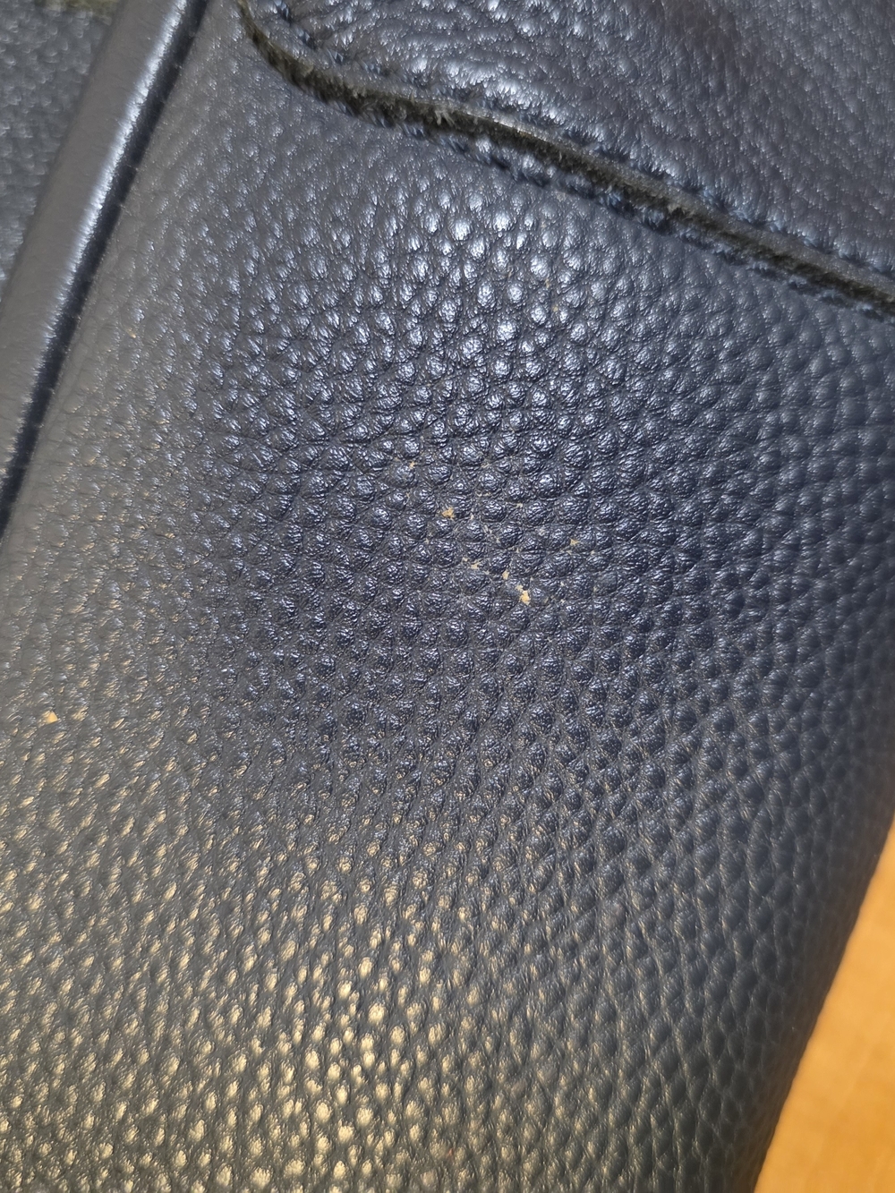 The Sak Blue Pebbled Leather Shoulder Bag - Picture 5 of 9